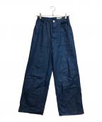 KIJIキジ）の古着「デニムワイドペインターパンツ」｜インディゴ