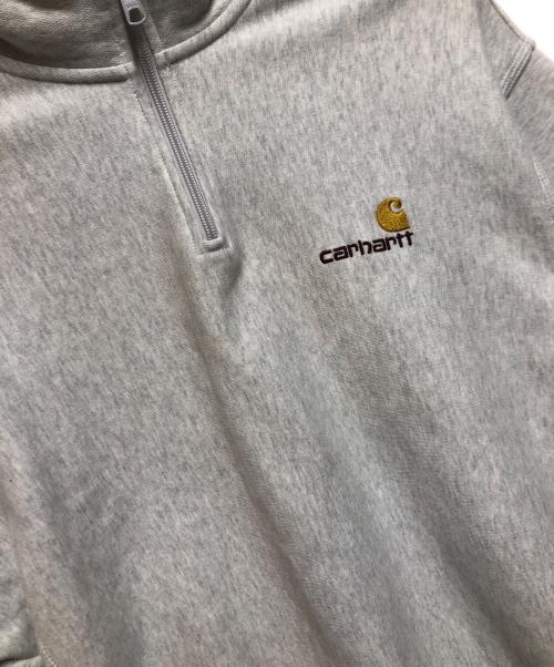 CarHartt（カーハート）CarHartt (カーハート) ハーフジップスウェット ライトグレー サイズ:ＳＩＺＥ　Ｍの古着・服飾アイテム