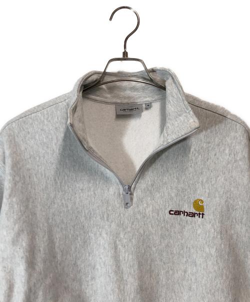 CarHartt（カーハート）CarHartt (カーハート) ハーフジップスウェット ライトグレー サイズ:ＳＩＺＥ　Ｍの古着・服飾アイテム