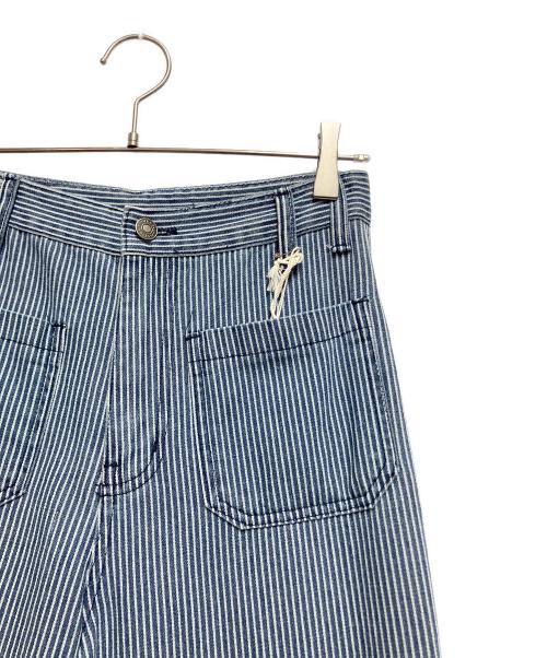 roompacker（ルームパッカー）roompacker (ルームパッカー) ワイドパンツ ブルー×ホワイト サイズ:Sの古着・服飾アイテム