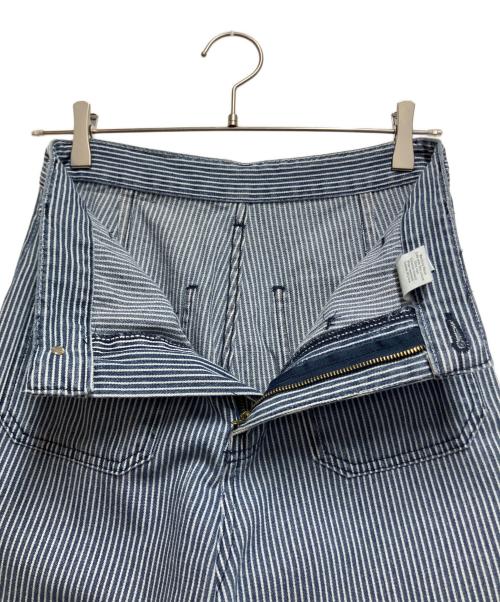 roompacker（ルームパッカー）roompacker (ルームパッカー) ワイドパンツ ブルー×ホワイト サイズ:Sの古着・服飾アイテム