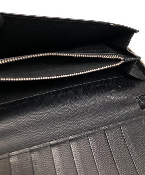 Saint Laurent Paris（サンローランパリ）Saint Laurent Paris (サンローランパリ) 長財布 ブラックの古着・服飾アイテム