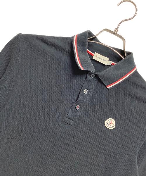 MONCLER（モンクレール）MONCLER (モンクレール) ポロシャツ ブラック サイズ:Sの古着・服飾アイテム