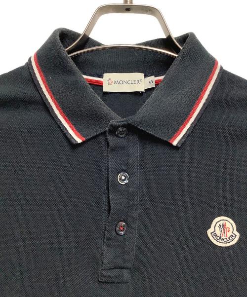 MONCLER（モンクレール）MONCLER (モンクレール) ポロシャツ ブラック サイズ:Sの古着・服飾アイテム