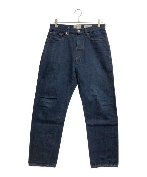 YAECA（ヤエカ）YAECA (ヤエカ) ワイドテーパードデニムパンツ ネイビー サイズ:Ｗ31の古着・服飾アイテム