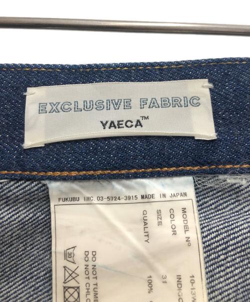 YAECA（ヤエカ）YAECA (ヤエカ) ワイドテーパードデニムパンツ ネイビー サイズ:Ｗ31の古着・服飾アイテム