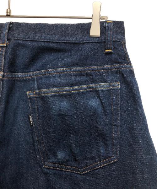 YAECA（ヤエカ）YAECA (ヤエカ) ワイドテーパードデニムパンツ ネイビー サイズ:Ｗ31の古着・服飾アイテム