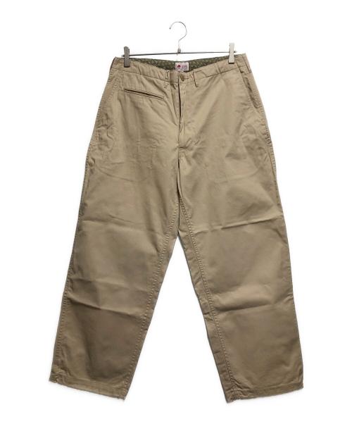 BEAMS JAPAN（ビームスジャパン）BEAMS JAPAN (ビームスジャパン) ニュー ビッグ チノ トラウザー ベージュ サイズ:Sの古着・服飾アイテム