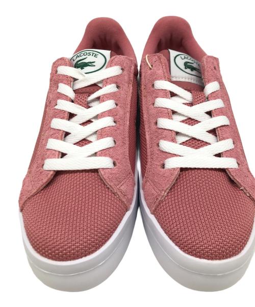 LACOSTE（ラコステ）LACOSTE (ラコステ) CARNABY PLAT LT 124 2 SFA ピンク×ホワイト サイズ:US 5.5 未使用品の古着・服飾アイテム