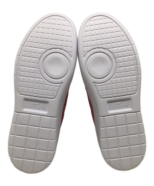 LACOSTE（ラコステ）LACOSTE (ラコステ) CARNABY PLAT LT 124 2 SFA ピンク×ホワイト サイズ:US 5.5 未使用品の古着・服飾アイテム