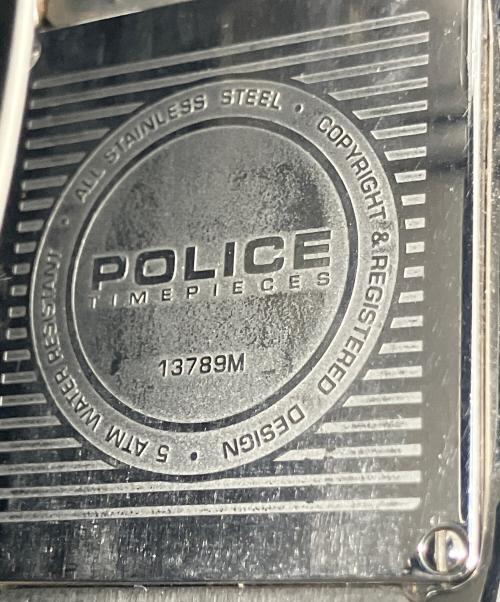 POLICE（ポリス）POLICE (ポリス) 腕時計 ブラックの古着・服飾アイテム