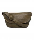 genten×GOATNUMEゲンテン×）の古着「レザーショルダーバッグ」｜カーキ
