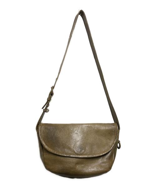genten（ゲンテン）genten (ゲンテン) GOATNUME レザーショルダーバッグ カーキの古着・服飾アイテム