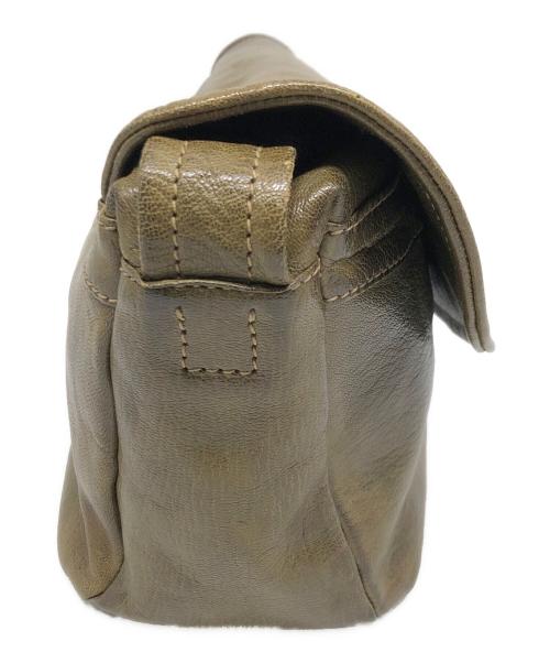 genten（ゲンテン）genten (ゲンテン) GOATNUME レザーショルダーバッグ カーキの古着・服飾アイテム