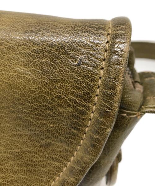 genten（ゲンテン）genten (ゲンテン) GOATNUME レザーショルダーバッグ カーキの古着・服飾アイテム