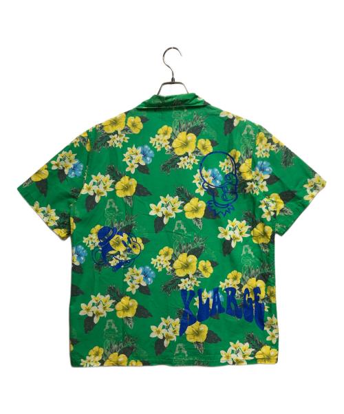 X-LARGE（エクストララージ）X-LARGE (エクストララージ) アロハシャツ グリーン×イエロー サイズ:Lの古着・服飾アイテム