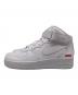 NIKE (ナイキ) Supreme (シュプリーム) AIR FORCE1 MID SP（エアフォース1 ミッド） ホワイト サイズ:US 9 未使用品：22000円