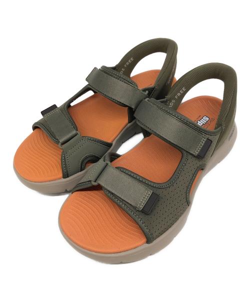 SKECHERS（スケッチャーズ）SKECHERS (スケッチャーズ) スリップインズ：ゴーウォーク フレックス SD グレー×オレンジ サイズ:US 9の古着・服飾アイテム