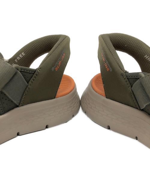SKECHERS（スケッチャーズ）SKECHERS (スケッチャーズ) スリップインズ：ゴーウォーク フレックス SD グレー×オレンジ サイズ:US 9の古着・服飾アイテム