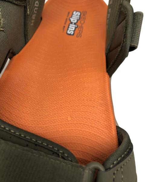 SKECHERS（スケッチャーズ）SKECHERS (スケッチャーズ) スリップインズ：ゴーウォーク フレックス SD グレー×オレンジ サイズ:US 9の古着・服飾アイテム