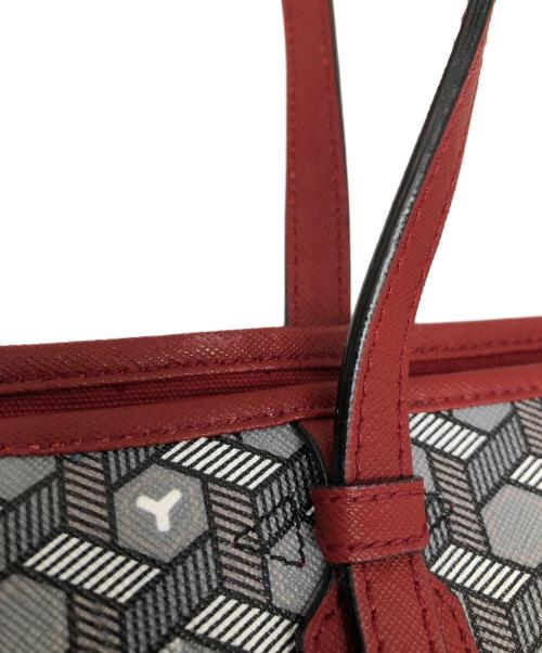 BALLY（バリー）BALLY (バリー) トートバッグ グレー×レッドの古着・服飾アイテム