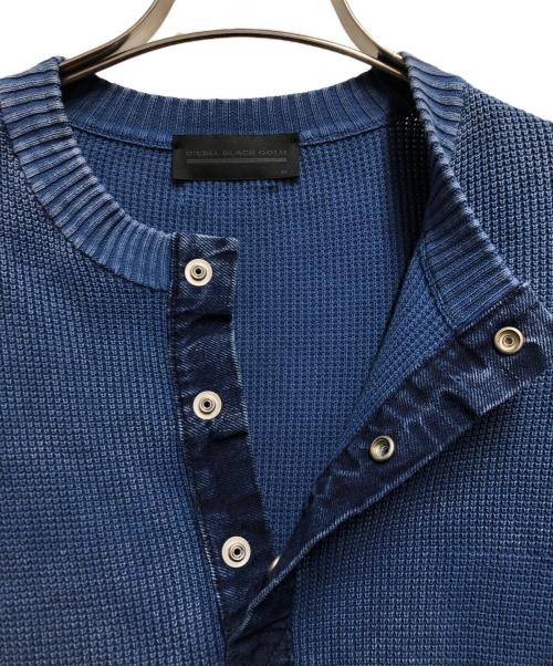 DIESEL Black Gold（ディーゼル ブラック ゴールド）DIESEL Black Gold (ディーゼル ブラック ゴールド) ニット ブルー サイズ:Ｍの古着・服飾アイテム