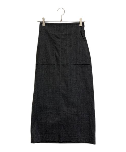 ROPE（ロペ）ROPE (ロペ) ポケット付きチェックタイトスカート チャコールグレー サイズ:36の古着・服飾アイテム