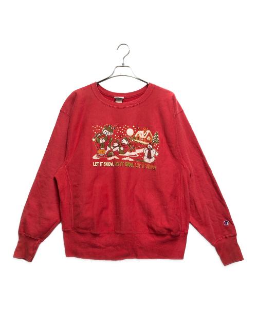 Champion REVERSE WEAVE（チャンピオン リバース ウィーブ）Champion REVERSE WEAVE (チャンピオン リバース ウィーブ) スウェット レッド サイズ:Lの古着・服飾アイテム