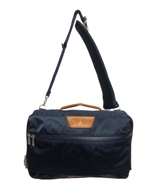 master-piece（マスターピース）master-piece (マスターピース) 2WAYスリングバッグ ネイビー×ブラウンの古着・服飾アイテム