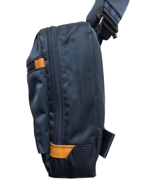master-piece（マスターピース）master-piece (マスターピース) 2WAYスリングバッグ ネイビー×ブラウンの古着・服飾アイテム