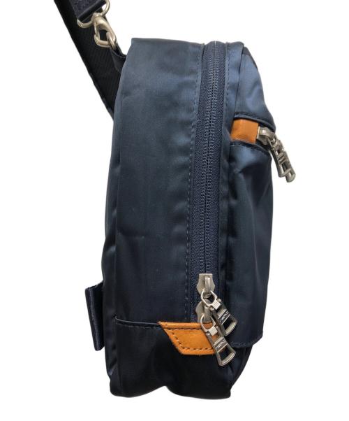 master-piece（マスターピース）master-piece (マスターピース) 2WAYスリングバッグ ネイビー×ブラウンの古着・服飾アイテム
