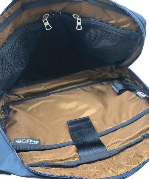 master-piece（マスターピース）master-piece (マスターピース) 2WAYスリングバッグ ネイビー×ブラウンの古着・服飾アイテム