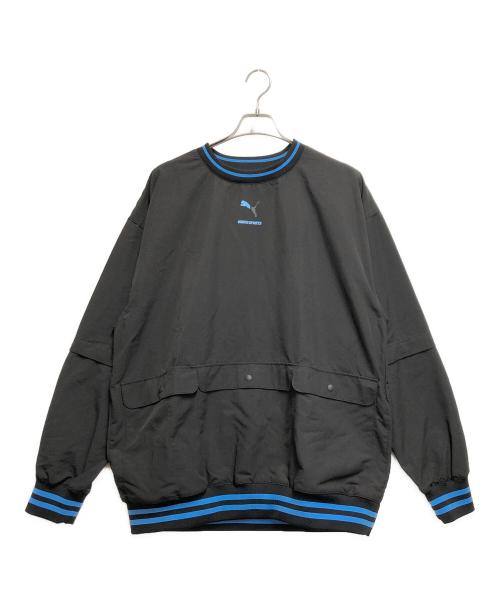 PUMA（プーマ）PUMA (プーマ) BEAMS (ビームス) TODOROKI ピステ トップ ブラック×ブルー サイズ:Lの古着・服飾アイテム