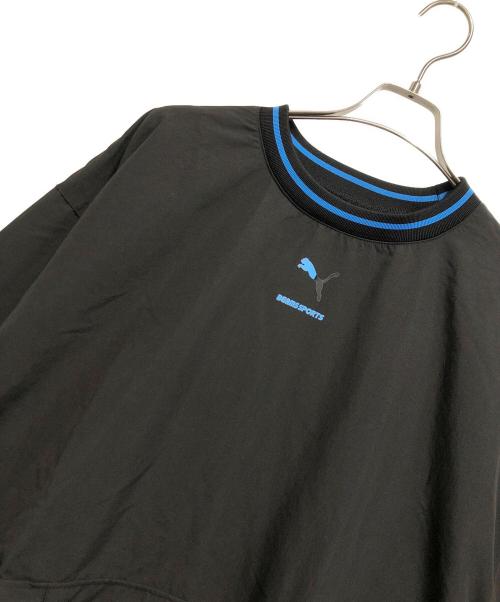 PUMA（プーマ）PUMA (プーマ) BEAMS (ビームス) TODOROKI ピステ トップ ブラック×ブルー サイズ:Lの古着・服飾アイテム