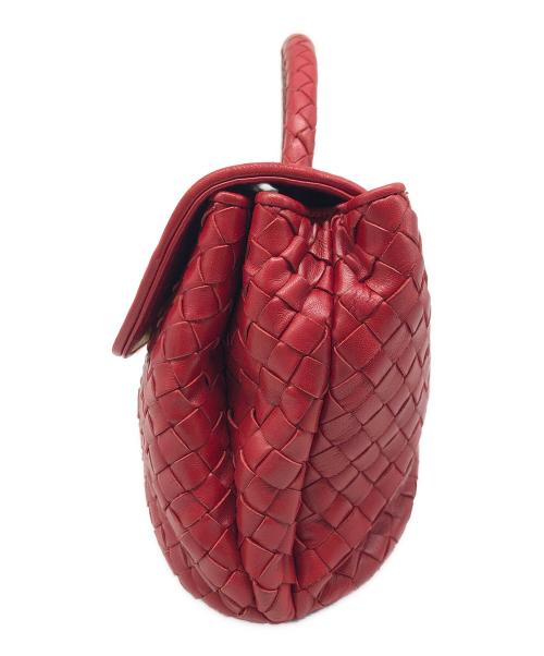 BOTTEGA VENETA（ボッテガベネタ）BOTTEGA VENETA (ボッテガベネタ) ハンドバッグ レッドの古着・服飾アイテム