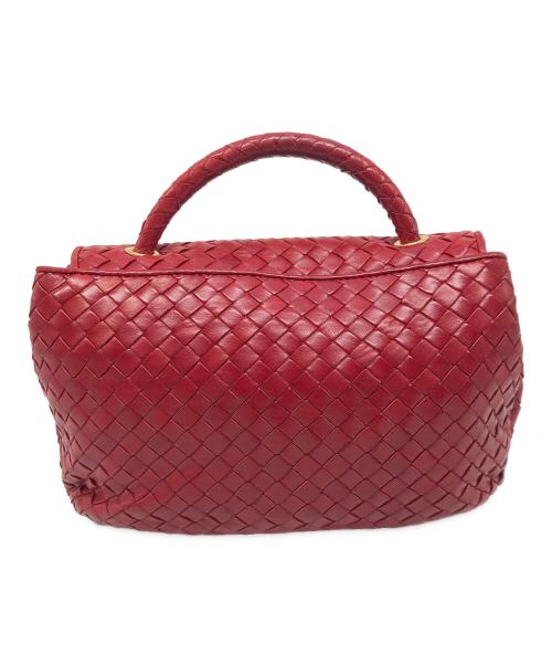 BOTTEGA VENETA（ボッテガベネタ）BOTTEGA VENETA (ボッテガベネタ) ハンドバッグ レッドの古着・服飾アイテム