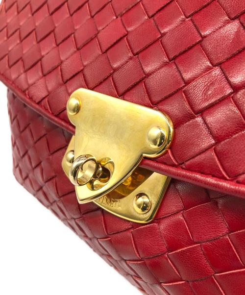 BOTTEGA VENETA（ボッテガベネタ）BOTTEGA VENETA (ボッテガベネタ) ハンドバッグ レッドの古着・服飾アイテム