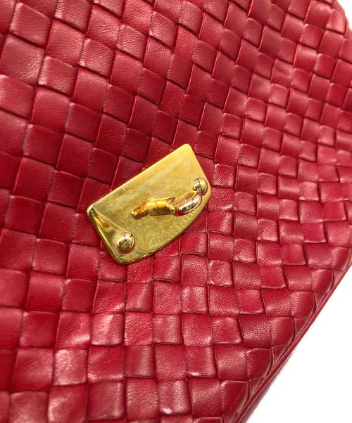 BOTTEGA VENETA（ボッテガベネタ）BOTTEGA VENETA (ボッテガベネタ) ハンドバッグ レッドの古着・服飾アイテム