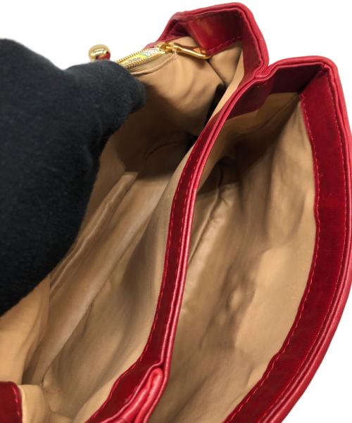 BOTTEGA VENETA（ボッテガベネタ）BOTTEGA VENETA (ボッテガベネタ) ハンドバッグ レッドの古着・服飾アイテム