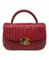 BOTTEGA VENETA（ボッテガベネタ）の古着「ハンドバッグ」｜レッド