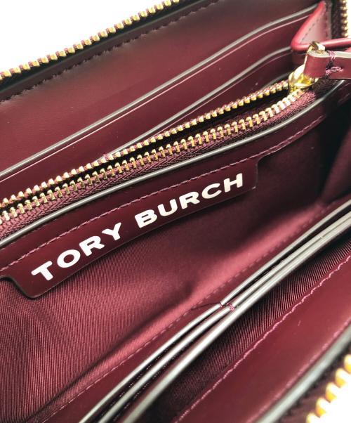 TORY BURCH（トリーバーチ）TORY BURCH (トリーバーチ) 長財布 ホワイト×レッドの古着・服飾アイテム