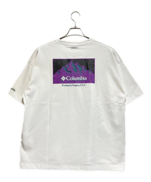 Columbia（コロンビア）Columbia (コロンビア) インペリアルパークグラフィックショートスリーブTシャツ ホワイト サイズ:Mの古着・服飾アイテム