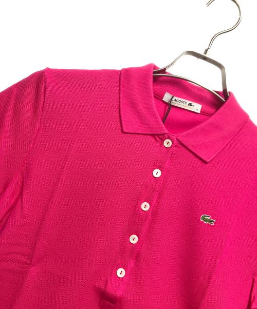 LACOSTE（ラコステ）LACOSTE (ラコステ) 半袖ポロシャツ ショッキングピンク サイズ:M 未使用品の古着・服飾アイテム