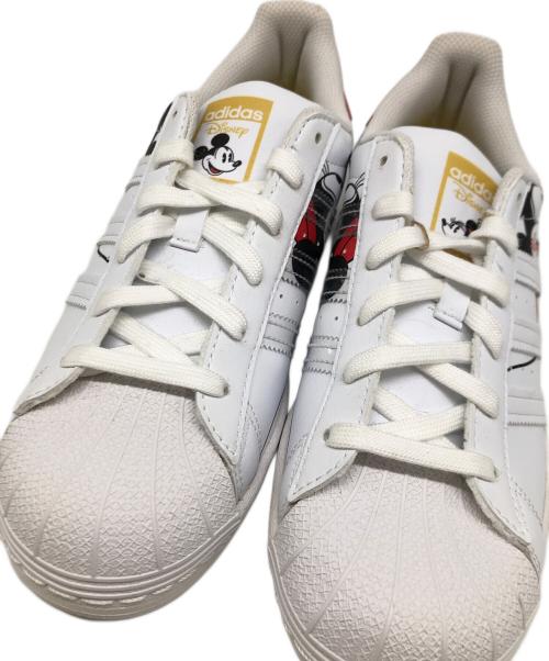 adidas（アディダス）adidas (アディダス) DISNEY (ディズニー) SUPERSTAR ホワイト×レッド サイズ:US 6の古着・服飾アイテム