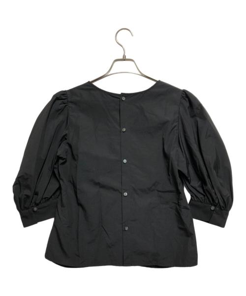 BLACK by moussy（ブラックバイマウジー）BLACK by moussy (ブラックバイマウジー) 2way gather blouse ブラック サイズ:FREEの古着・服飾アイテム