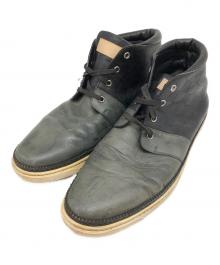 LOUIS VUITTON（ルイ ヴィトン）の古着「レザースニーカー」｜ブラック