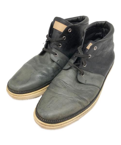 LOUIS VUITTON（ルイ ヴィトン）LOUIS VUITTON (ルイ ヴィトン) レザースニーカー ブラック サイズ:6の古着・服飾アイテム