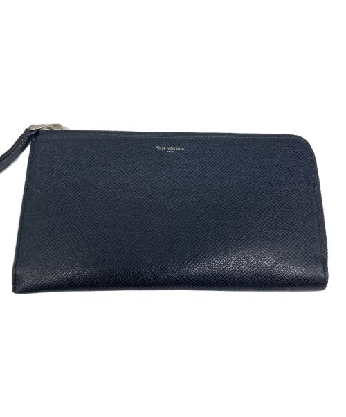 PELLE MORBIDA（ペッレモルビダ）PELLE MORBIDA (ペッレモルビダ) 長財布 ネイビーの古着・服飾アイテム