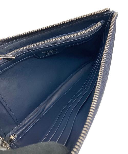 PELLE MORBIDA（ペッレモルビダ）PELLE MORBIDA (ペッレモルビダ) 長財布 ネイビーの古着・服飾アイテム