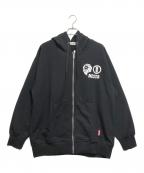 NESTA BRANDネスタブランド）の古着「裏毛フルジップパーカー」｜ブラック